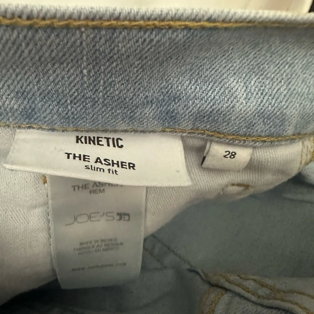 Joes The Asher Kinetic Slim Fit Jeans Size 28 Light Wash Denim NWT